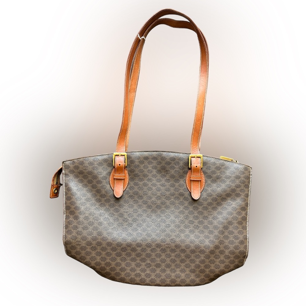 Vintage Celine Macadam Tote Handbag